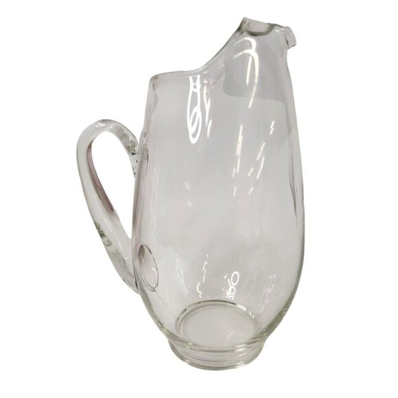 Clear Glass Pitcher 90 oz Large Capacity Jug for Water, Juice, flowers.  10.5 in - Picture 2 of 8